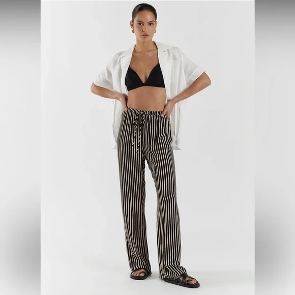 DISSH RORY STRIPE DRAWSTRING PANT - Picture 1 of 5